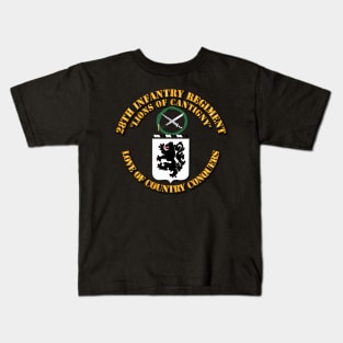 COA - 28th Infantry Regiment Kids T-Shirt